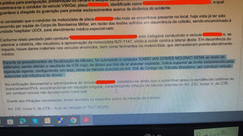 Homem de 48 anos, identificado como Jean Pimentel Cirqueira, sofreu um grave acidente de trânsito na madrugada de 3 de maio de 2026, na rotatória do posto de combustíveis do Conjunto Vera Cruz, em Goiânia, enquanto seguia para o trabalho. Padeiro, ele precisou passar por diversas cirurgias após o acidente, incluindo a amputação da perna direita e um procedimento no intestino devido a lesões internas. Após complicações e infecção, novas intervenções cirúrgicas foram necessárias. Jean recebeu alta hospitalar em 22 de maio e agora enfrenta o processo de reabilitação. Familiares realizam uma campanha solidária para arrecadar cerca de R$ 36 mil destinados à compra de uma prótese. A iniciativa conta com o apoio da página Grande Vera Cruz. Chave PIX para doações: 62 9 9451-9146 (C6 Bank).